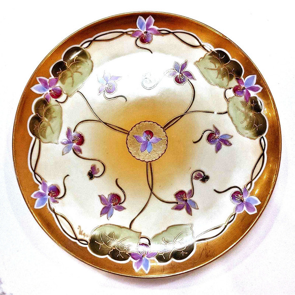 Antique Gold Orchid France GDA J.H.S. Co. Stouffer Hand Painted 1900's - Picture 1 of 10
